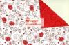 Kartonpapír - Joly Piros rózsás, Karton